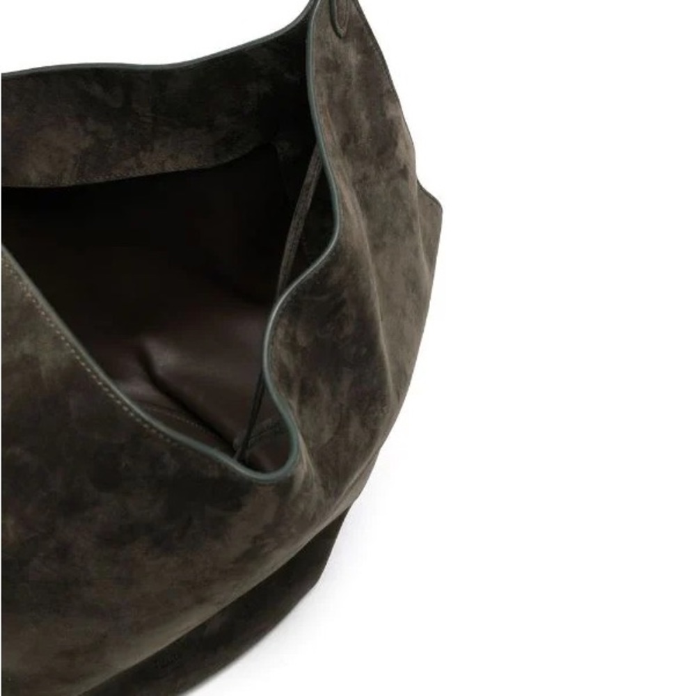 KHAITE Olive Green Suede Bag - Picture 6 of 13